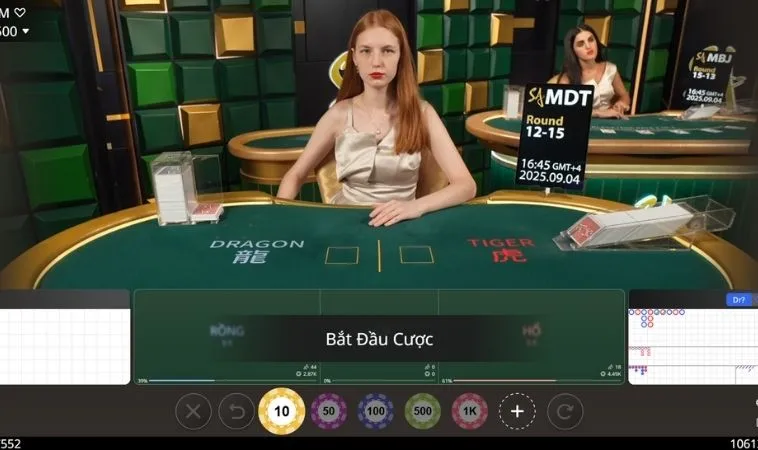 Trải nghiệm chơi Dragon Tiger Tại ManClub cùng dealer người thật xinh đẹp