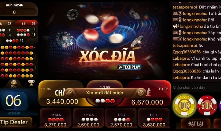 Giao diện chơi game tại Cổng Game Manclub