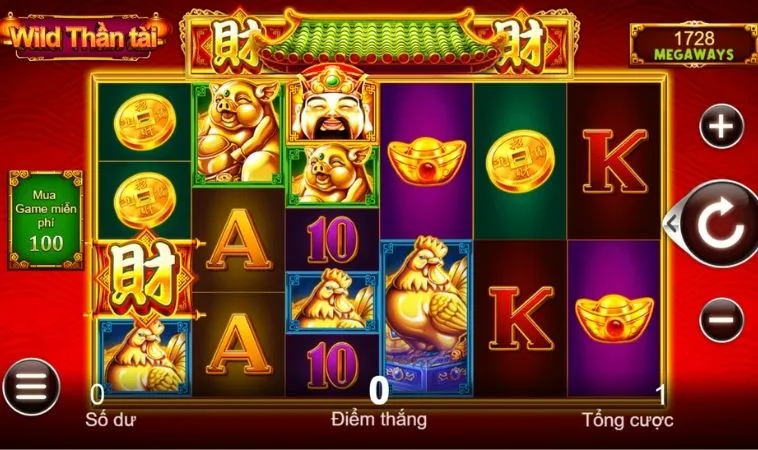 Đồ họa game Nổ Hũ Thần Tài Tại ManClub thiết kế ấn tượng